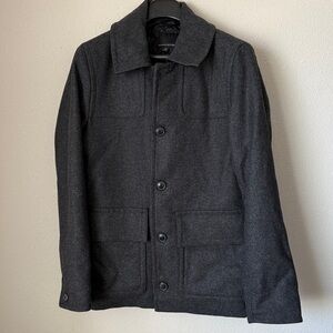 Banana Republic Men's Mario Bellucci Fabric Wool Peacot - size Medium